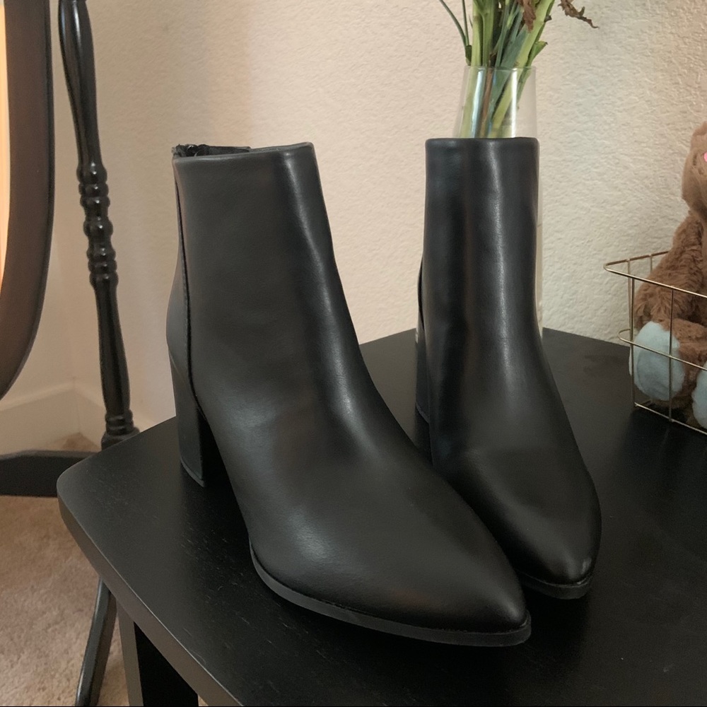 SHEIN ankle heel boots